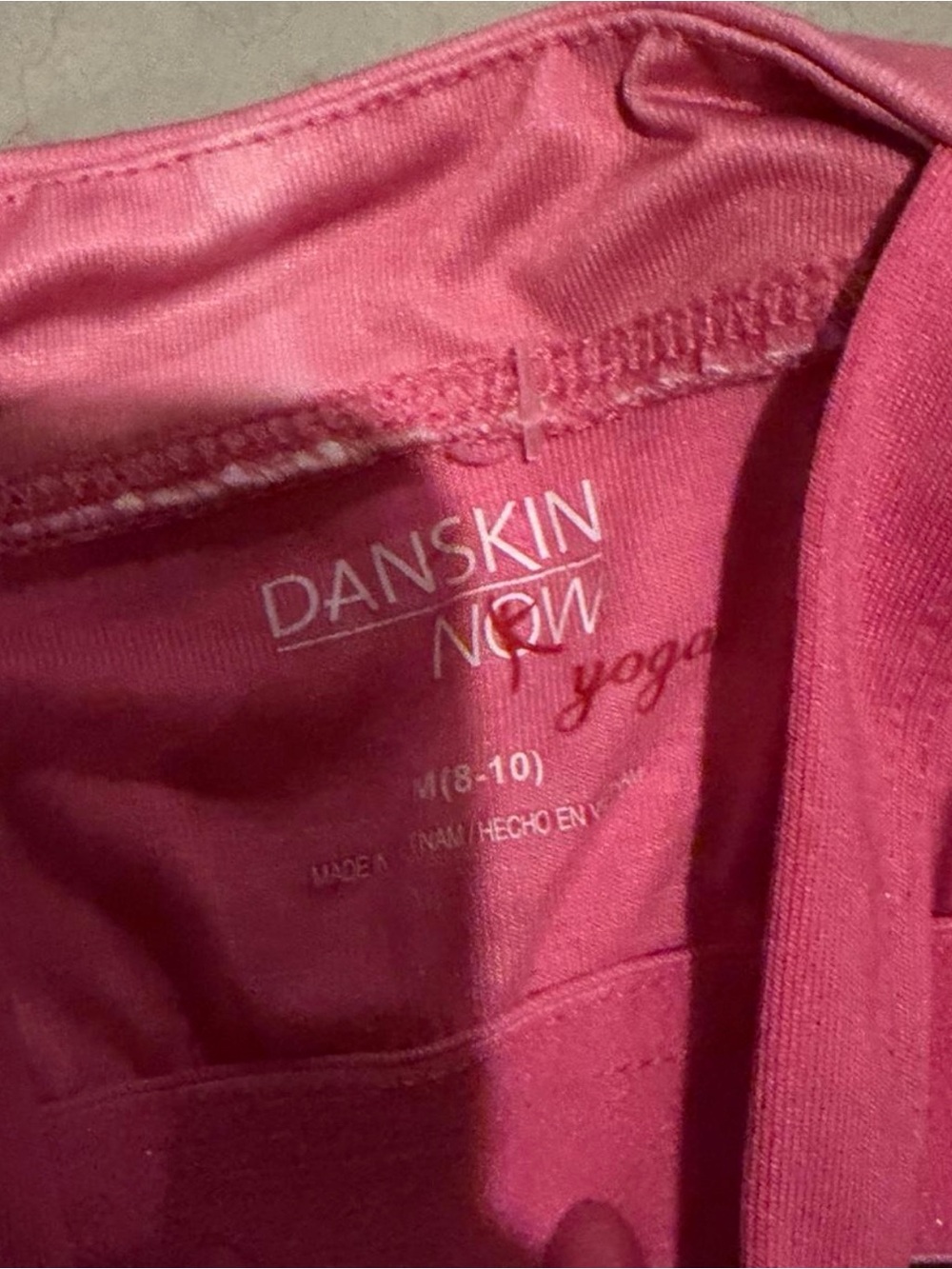 Danskin Now Pink Tie-Dye Halter-Back Tank - Picture 2 of 3